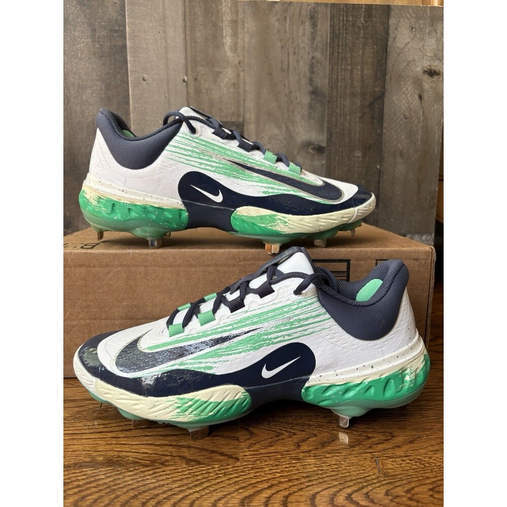 Nike Alpha Huarache Elite Low 4 Baseball Cleats Mens Sz 10 Fathers Day 2024 PE